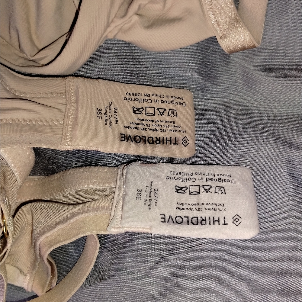 ThirdLove Seamless Classic Bra Bundle 36E 36F - Picture 2 of 11